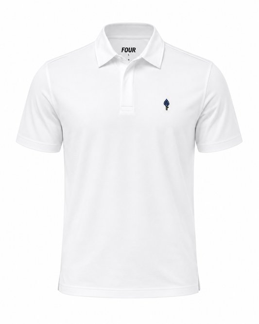 Bluebonnet Performance Golf Polo – White