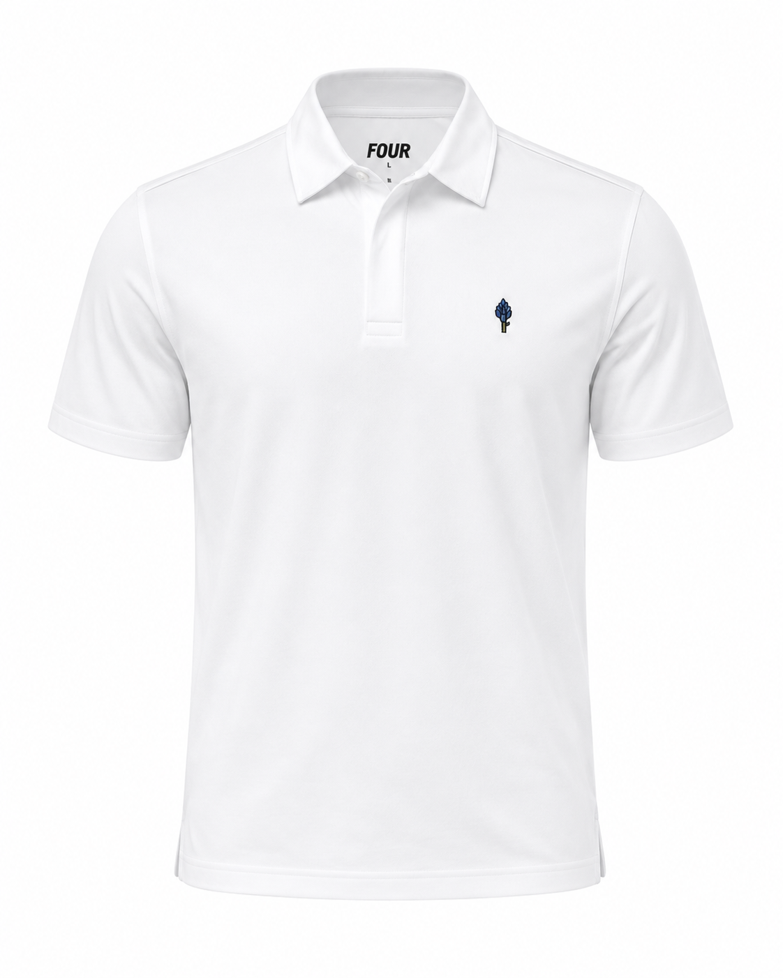 Bluebonnet Performance Golf Polo – White